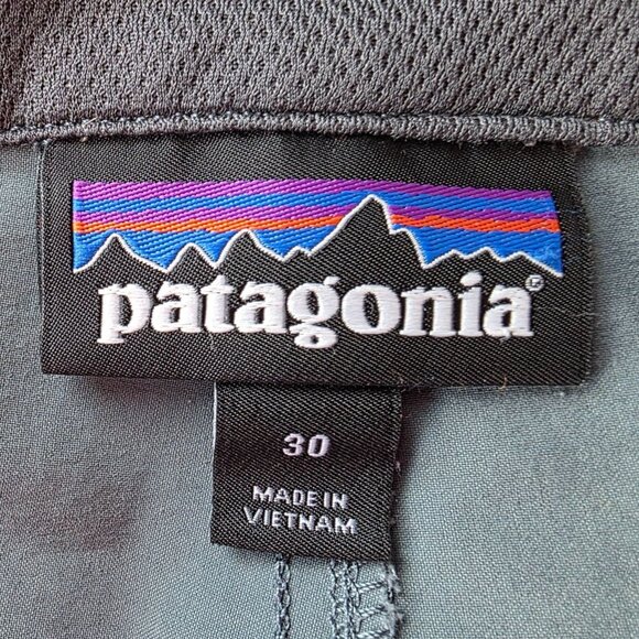 Patagonia Mens 30 Shorts Quandary 12 in Gray Nylon Pockets Outdoor Hiking - Picture 9 of 12